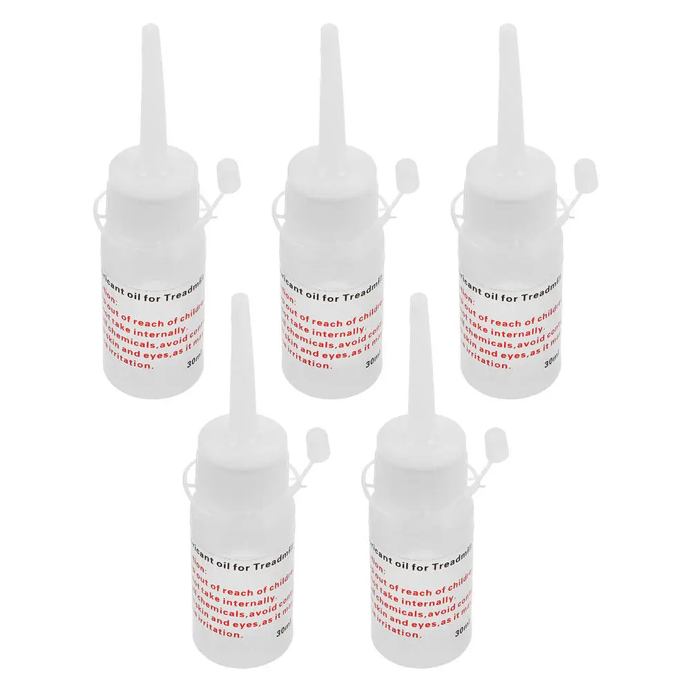 5 Bottles Treadmill Lubricant Silicone Oil Treadmill Belt Lubricant for Smooth Quiet Operation
