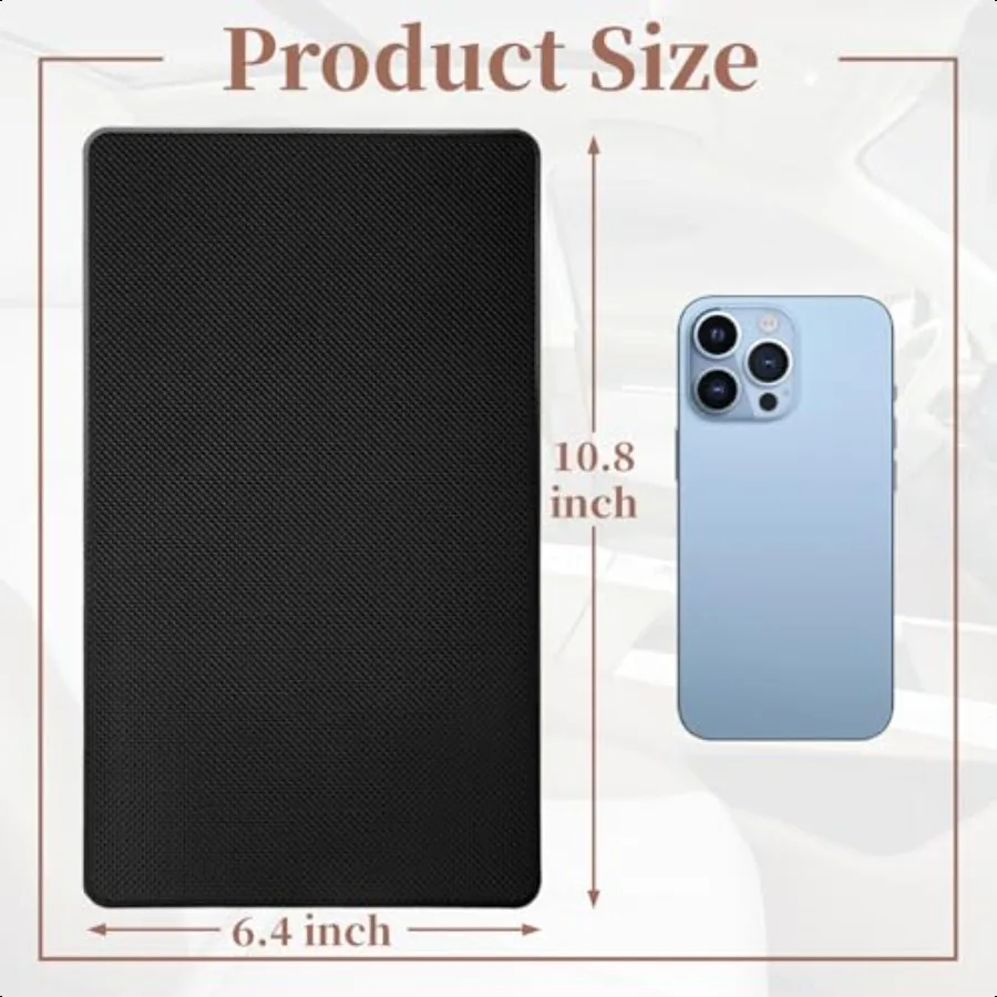 داش حصيرة للسيارة المضادة للانزلاق لوحات القيادة حصيرة 10.8x6.4 لوحة القيادة لزجة منصات سيارة داش سجادة ضد الإنزلاق لوحة القيادة اكسسوارات لخلية Ph