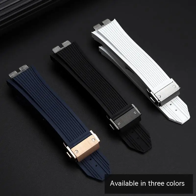 High Quality Fluororubber Strap For Hublot Bigbang Series 421/441 Watchband Dedicated Quick Disconnect Interface 18MM Waterproof