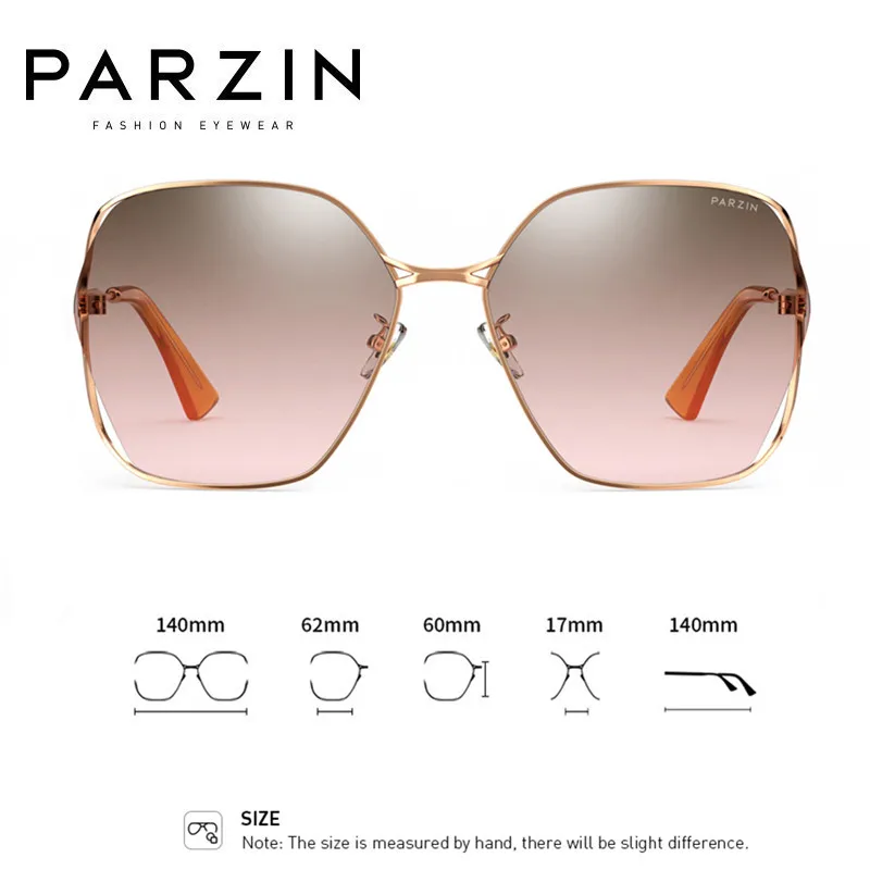 PARZIN Sunglasses For Women UV Protection Gradient Color Lenses Sun Glasses Ladies Shades Driving Glasses 8303