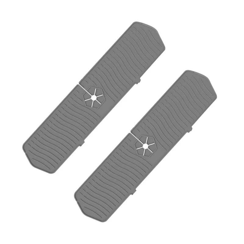 A59E-2PCS キッチンシンクスプラッシュ蛇口マットスプラッシュキャッチャーハンドルドリップキャッチャートレイ多目的キッチン食器乾燥マット