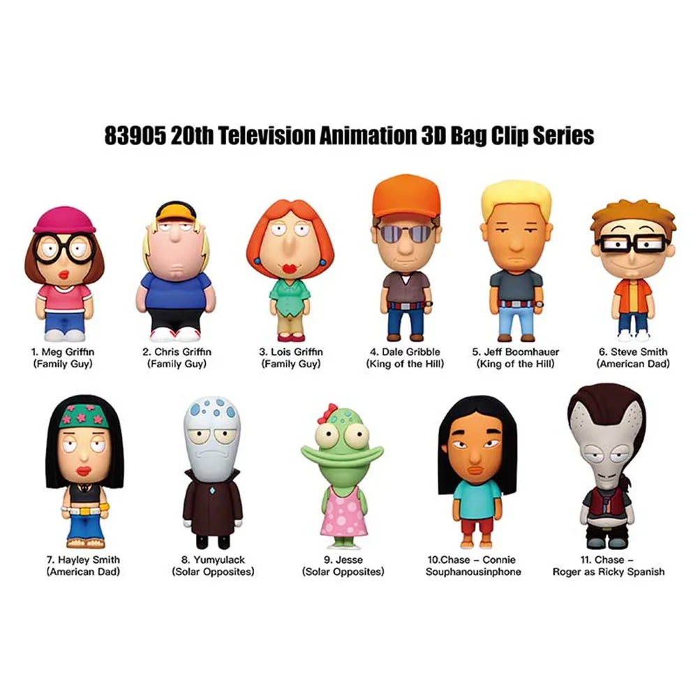 Fox Adult Animation Offiziell lizenzierter Blindbox-Schlüsselanhänger Meg Griffin Chris Griffin Lois Griffin Geschenküberraschung 1 Stück Disney