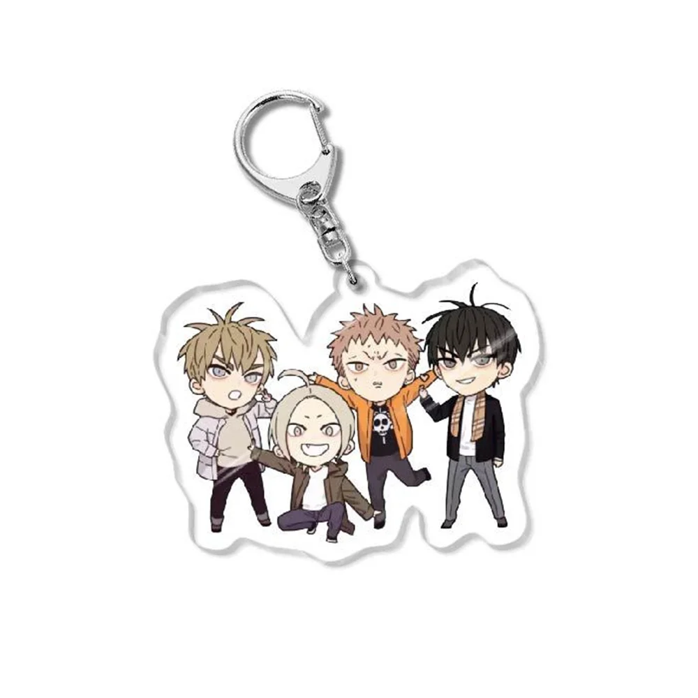 15CM Anime 19 Days BL Acrylic Keychain Pendant Old Xian Hetian Jian Yi Cosplay Cartoon Figures Keyrings Holder Bag Car