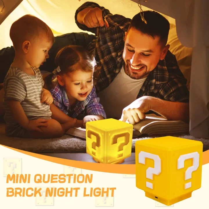 Super Question Mark Night Light with Music Sound, USB Rechargeable Anime Lamp, Creative Game Room Decor Birthday Gift - view 6