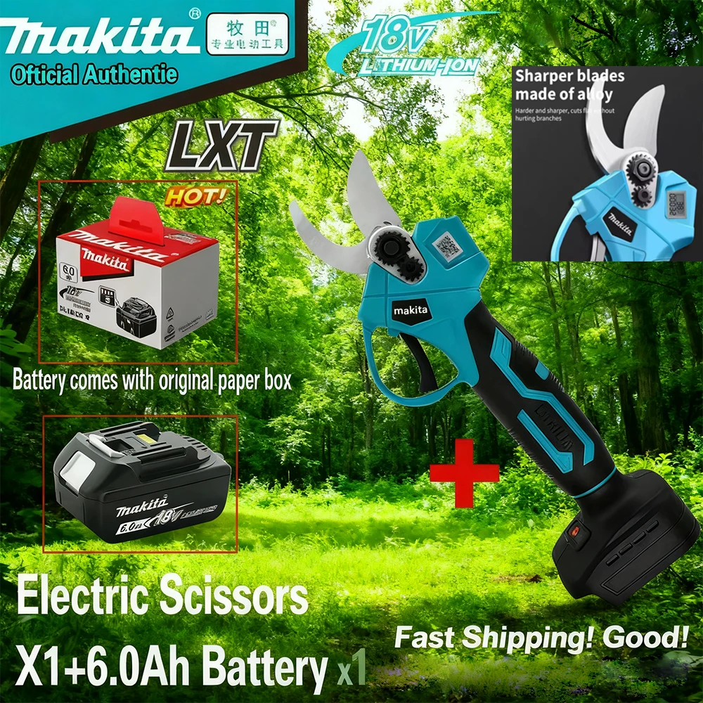 Makita – sécateur électrique sans balais 18V, ciseaux multifonctionnels, coupe-branches d'arbres fruitiers, outil de jardin pour les jardiniers domestiques