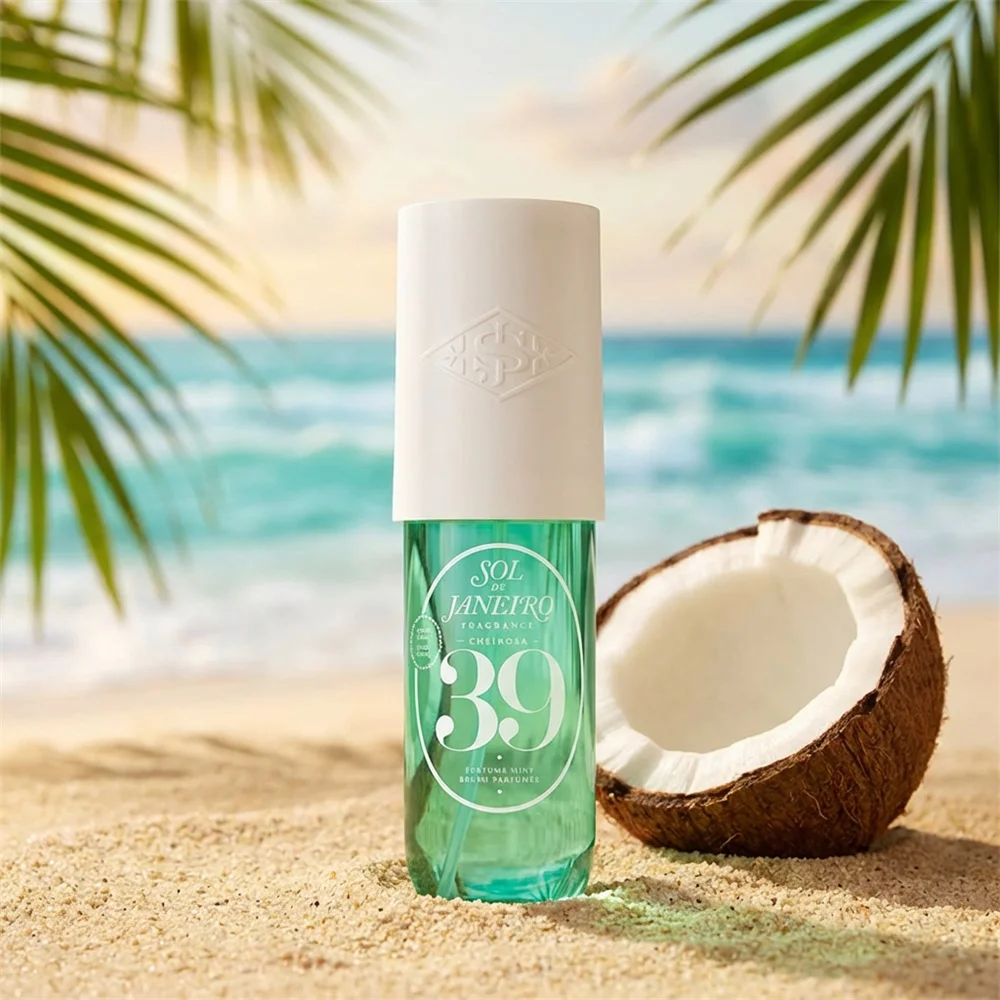 Sol De Janeiro 39 Perfume Mist de 90 ml, Crema de Coco, Vainilla y Caramelo, con Fragancia Duradera, Perfumes de Moda Listos para Viajar