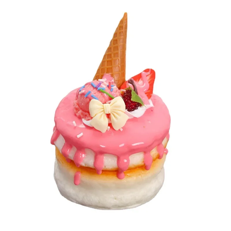 1PC Artificial Cake Dessert Fake Food Decoration Photography Pro Food Simulation Cake Model Tea Table Decoration
