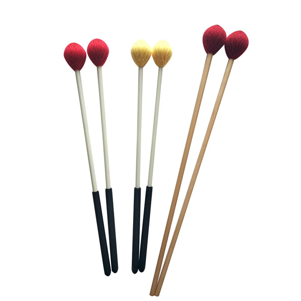 

Marimba Hammer Women's Drumsticks for Sturdy Maple Pole Red Musical Tools Bamboo Wooden