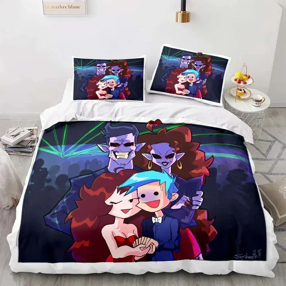 

Luxury New 3D Print Game Friday Night Funkin Bedding Set Double Twin King Duvet Cover Pillowcase Boys Girls Adults Bedroom