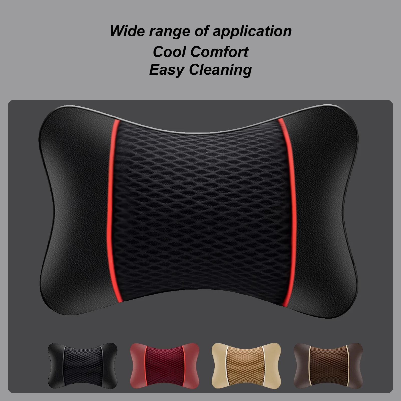 

Автомобильный эластичный дышащий кожаный подголовник, автомобильные подушки для шеи, подушки для шеи и шеи, автомобильный интерьер, подголовник сиденья