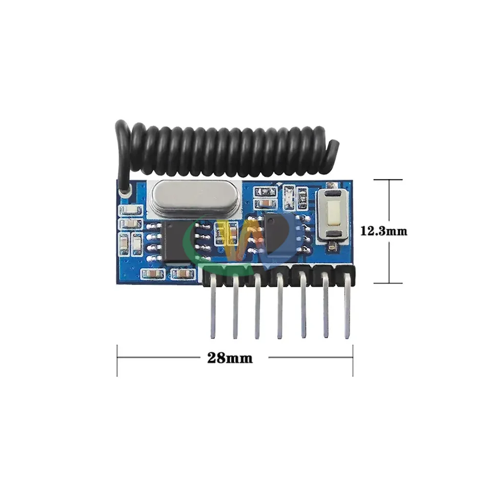 433mhz RF Receiver Learning Code Decoder Module 433 mhz Wireless 4 CH output For Remote Controls 1527 2262 encoding