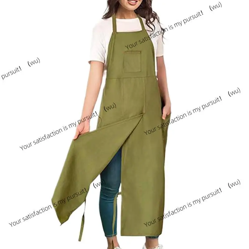 Ceramic apron, gardening vest, adjustable split-legged apron with 3 pockets, suitable for ceramic painting, sculpture, etc