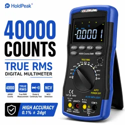 True RMS 40000 Counts Auto-Ranging Professional Multimeter, AC/DC Volt/Ohm/Cap Tester, NCV Non-Contact Voltage Detector