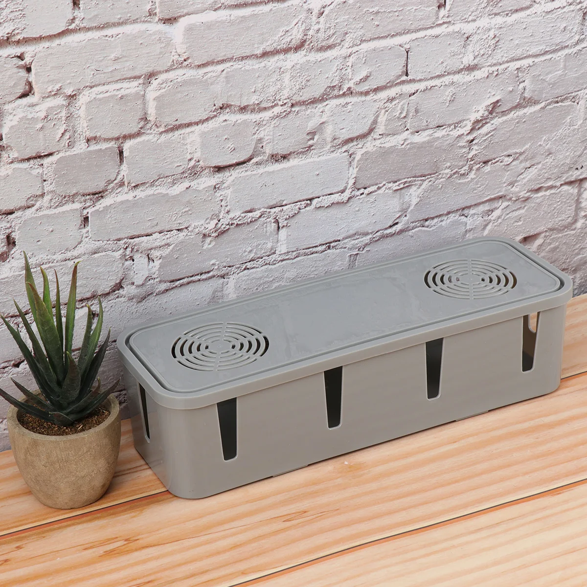 

Power Cord Storage Box Cable Protectors for Wires Organizer Electric Grey Hiding Cords Management Boxes