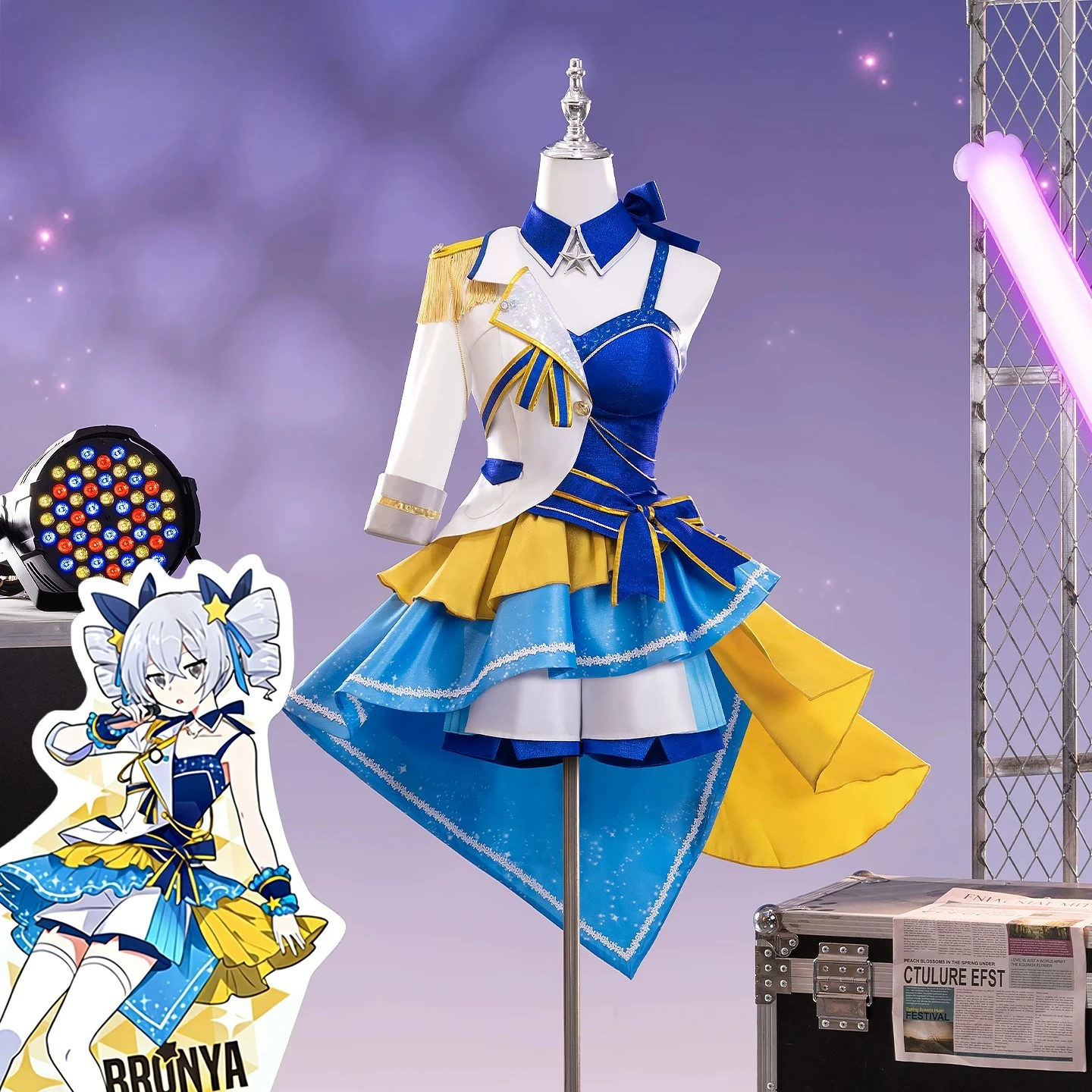 

Game Honkai Impact 3rd Bronya Zaychik Cosplay Costume Idol Full Set Women Dress For Comic Con Halloween Party Outfit AniMuse