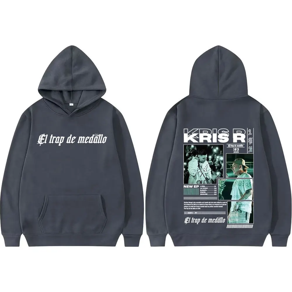 Rapper Kris R Trap De Medallo 2025 Tour Hoodie Men's Clothing Long Sleeve Classic Hoodies Harajuku Fashion Oversized Sweatshirts #3