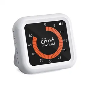 Intelligenter stiller visueller Analog -Timer für Kinder und Erwachsene, Rotationszeitmesser, Timer, optionale Warnung, Interieur, Lesesaal, Küche, 2024 10 Analog -Timer des Hauptverkaufs - №6