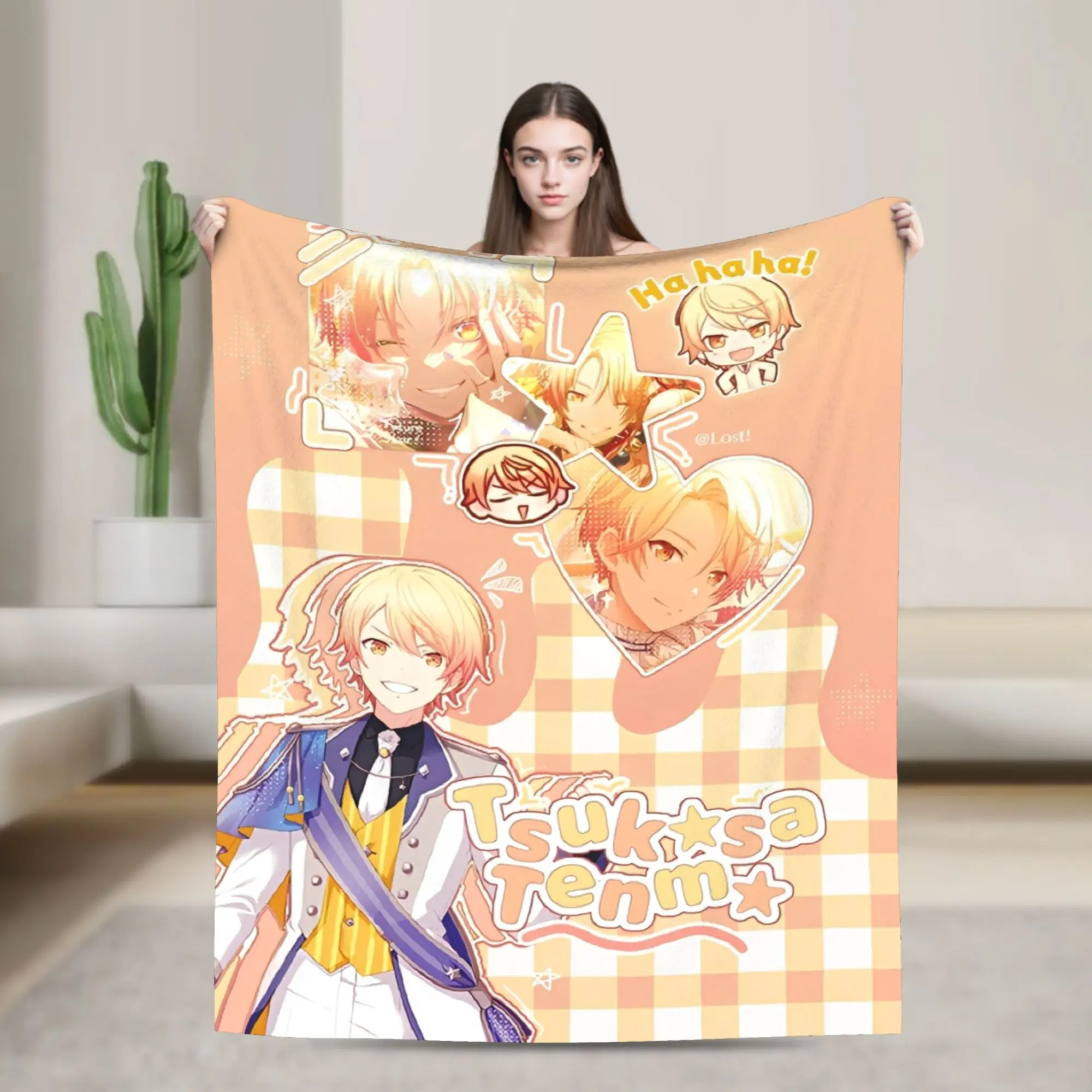 sekai tsukasa tenma Blanket Multiple Sizes Super Soft and Warm  Throw Blankets for Sofa Couch and Bed