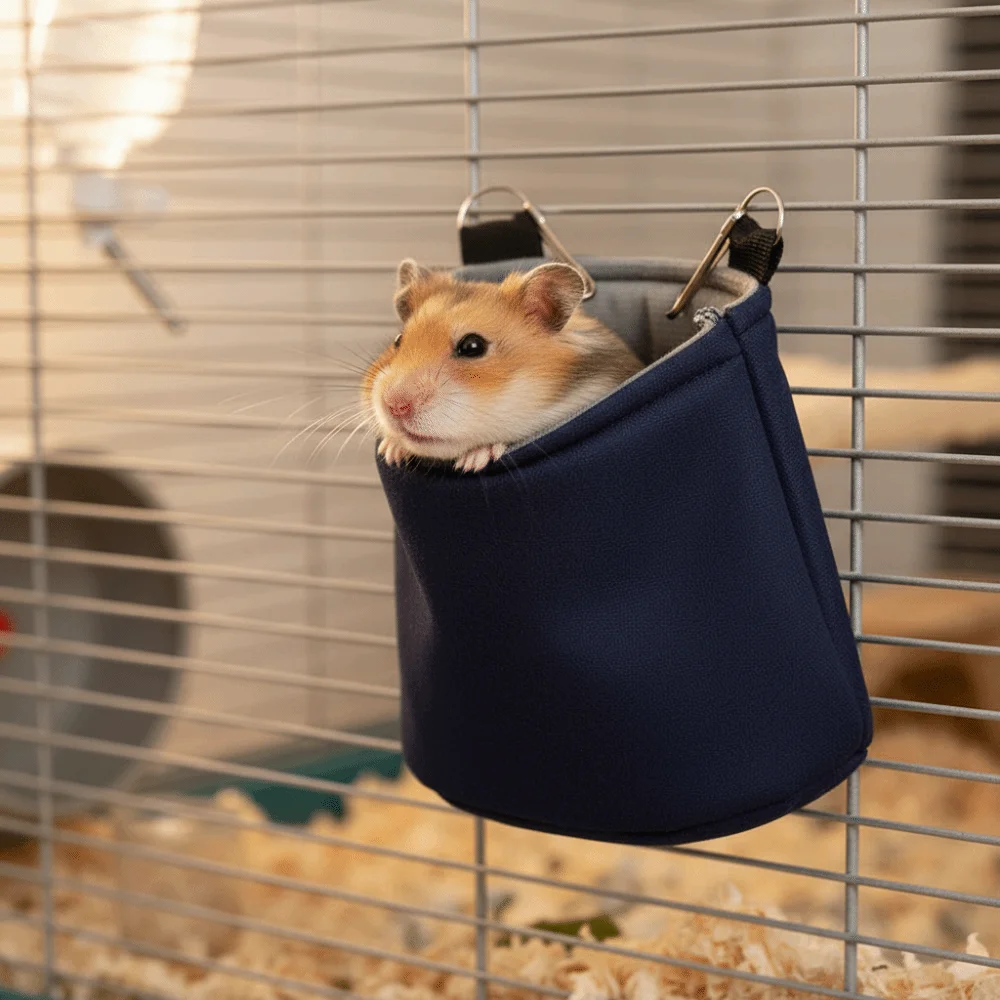 

Thicken Super Thick Hamster Warm Nest Insulated Warm Hamster Cage Bed Soft Washable Flying Squirrel Nest Cage Accessory