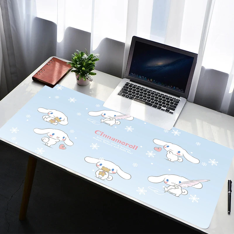 Mouse Pad PC Non Slip Rubber HD Mousepad Laptop Gamer Cabinet Keyboard Pad Office C-cinnamoroll Computer Gaming Desk Mouse Mat