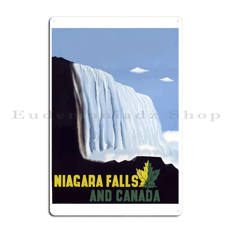 Niagara Falls Metal Sign Cinema Cinema Wall Plaque Designer Wall Cave Tin Sign Poster