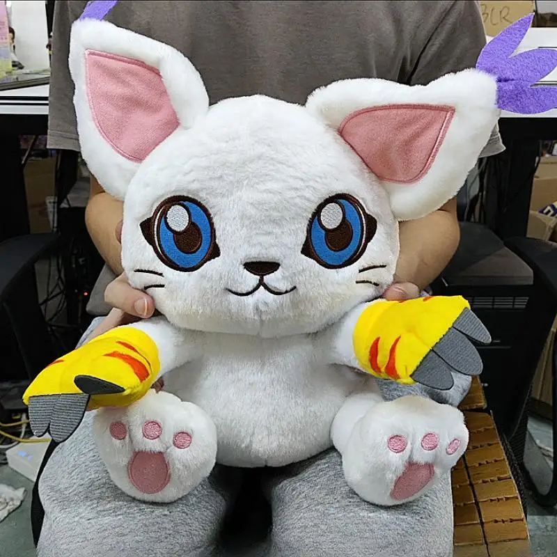 Anime Digital Monster Cartoon Plush Dolls Tailmon Gatomon Doll Soft Stuffed Animals Kawaii Room Decor Cute Birthday Toy Gift