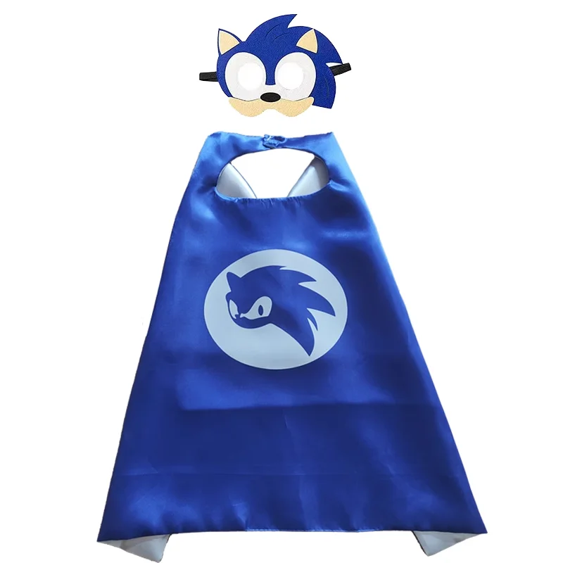 2026 Anime The Hedgehogs Maschera Mantello Mantello Cosplay per bambini Costume di compleanno Abbigliamento Mantello e mantello Performance