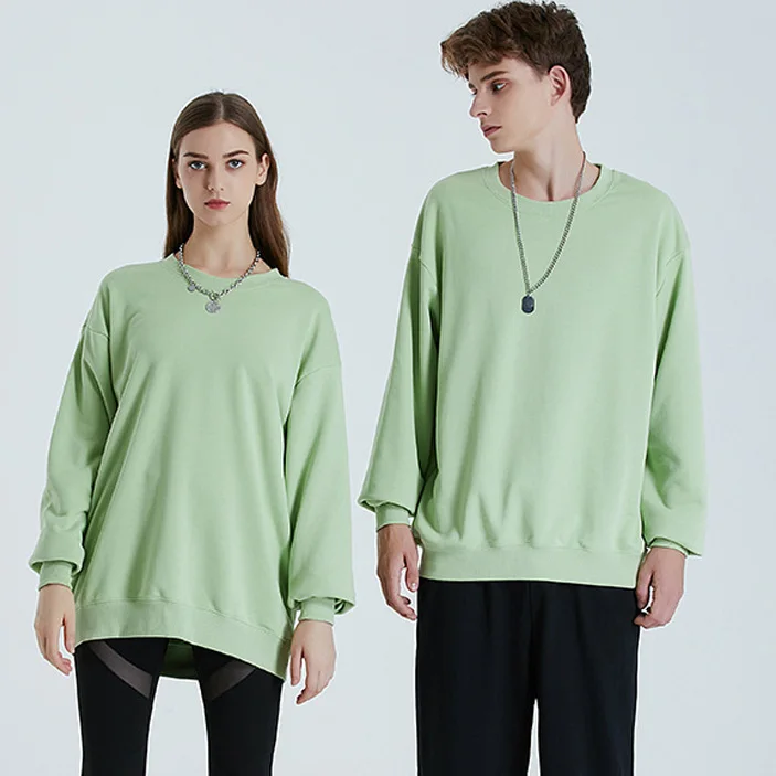Damska bluza z kapturem na jesień, 330g bawełna, gładka, dla par, modna, cienka, damska bluza typu pulower, y2k, z okrągłym dekoltem, codzienna, oversize, odzież damska.