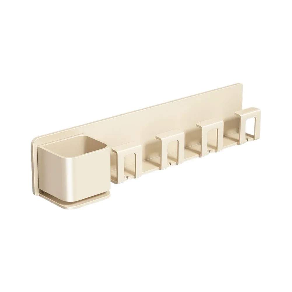 Efficient For bathroom Wall Organizer for Toothbrushes with No-Drill Mount Aluminum Build and Compact Footprint