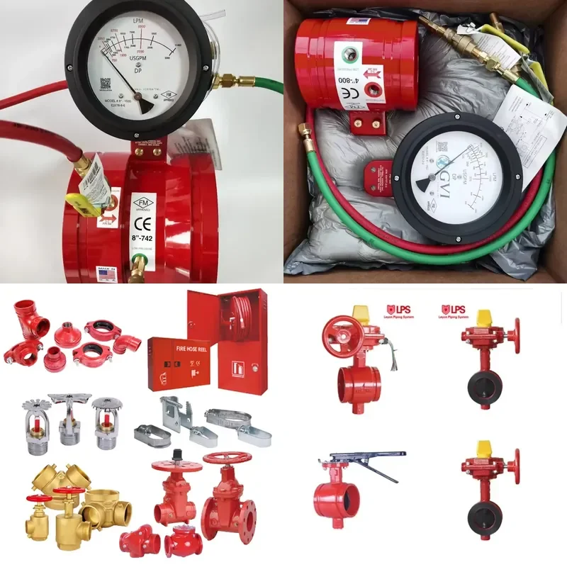 

2026 Flow Meter Fire Protection System Ductile Iron FM UL Fire Fighting Pipes Fire Sprinkler System Cast Iron Grooved Flow