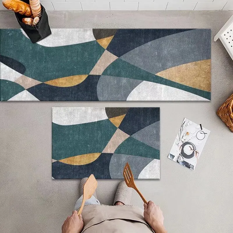 

RAKKS Kitchen Mat, Diatomaceous Build, Absorbent, Non-Skid, Washable, Quick-Dry, Eco-Conscious, Fit for High-End Modern Kitchens