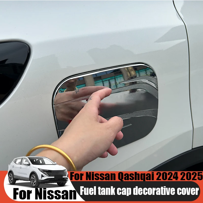 

For Nissan Qashqai 2024 2025 modified ABS car exterior fuel tank cover decorative cover car exterior decoration accessories