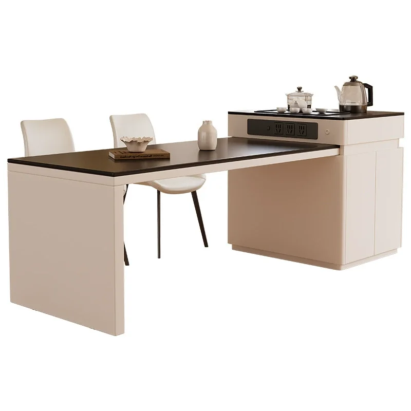 

#Modern Marble Top Dining Cabinet Island Table Expandable Multifunctional bar Counter for Small Apartment