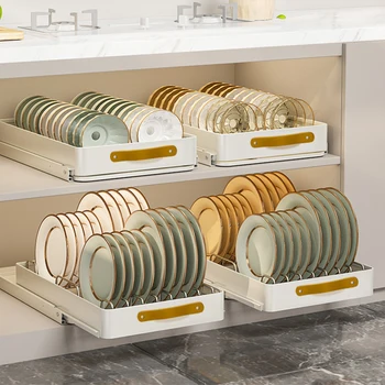 슬라이딩 서랍 팬트리 선반, 슬라이딩 아웃 캐비닛 주방 정리함, 댐핑 가이드, 나일론 접착제 슬라이드 아웃 팬트리 선반