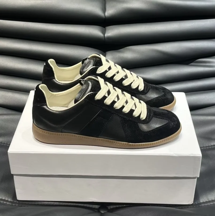 

2026 Unisex German Training Style Sneakers Genuine Leather Suede Vintage Washed Classic Trainers Casual Shoes