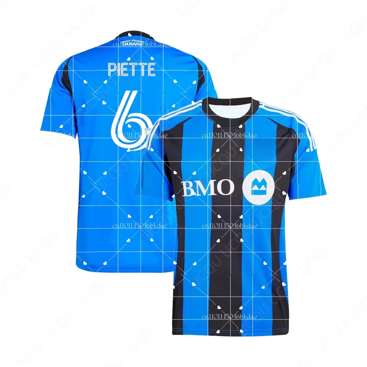 

2025 Summer New Arrivals Montreal Football Jersey 3D Printed Short-Sleeved Crew Neck T-Shirt Kids/Adults Universal Size Tops