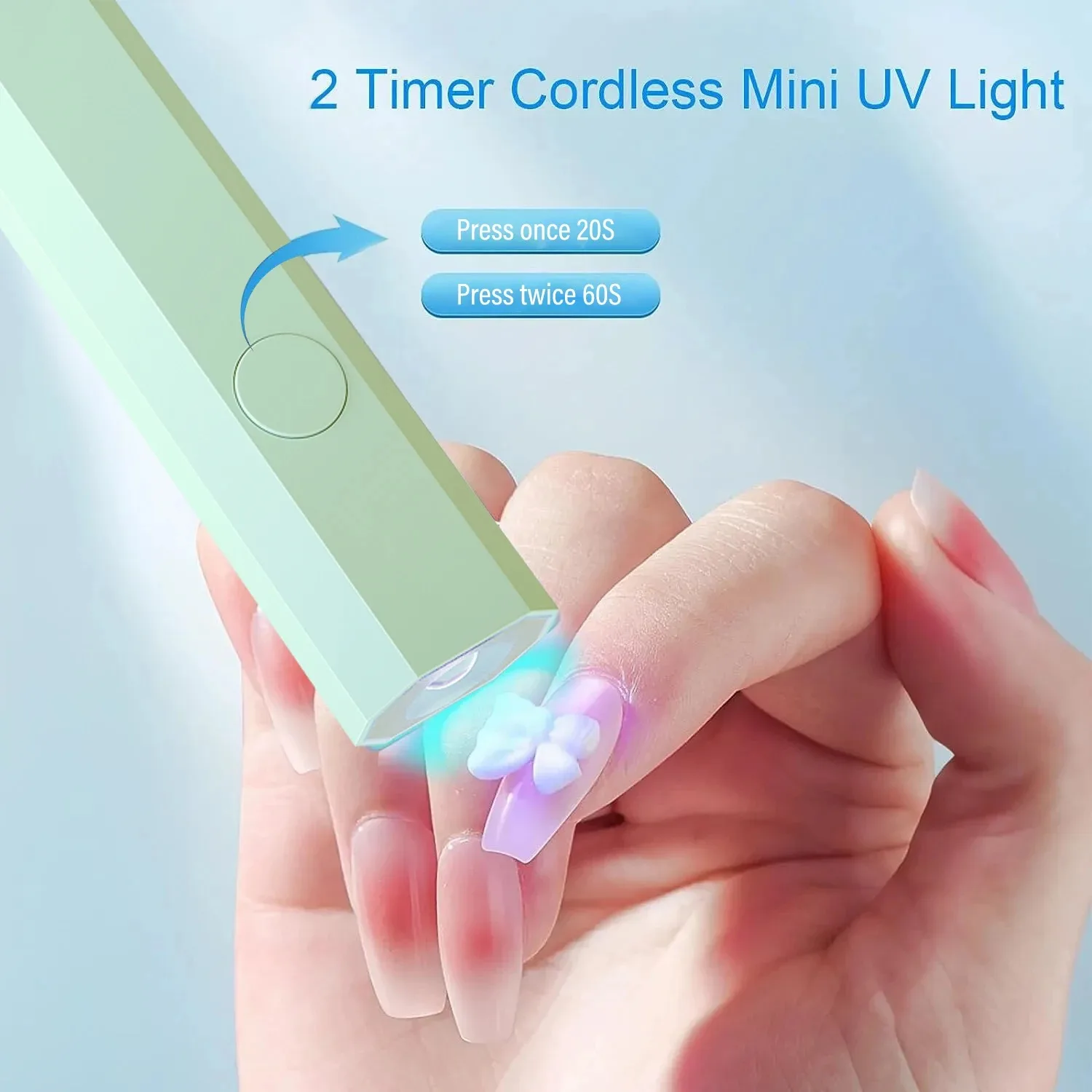 Lumière UV LED portative pour les ongles USB Mini sèche-ongles lumière des ongles pour le durcissement de tous les ongles Gel UV LED lampe à ongles utilisation en voyage à domicile
