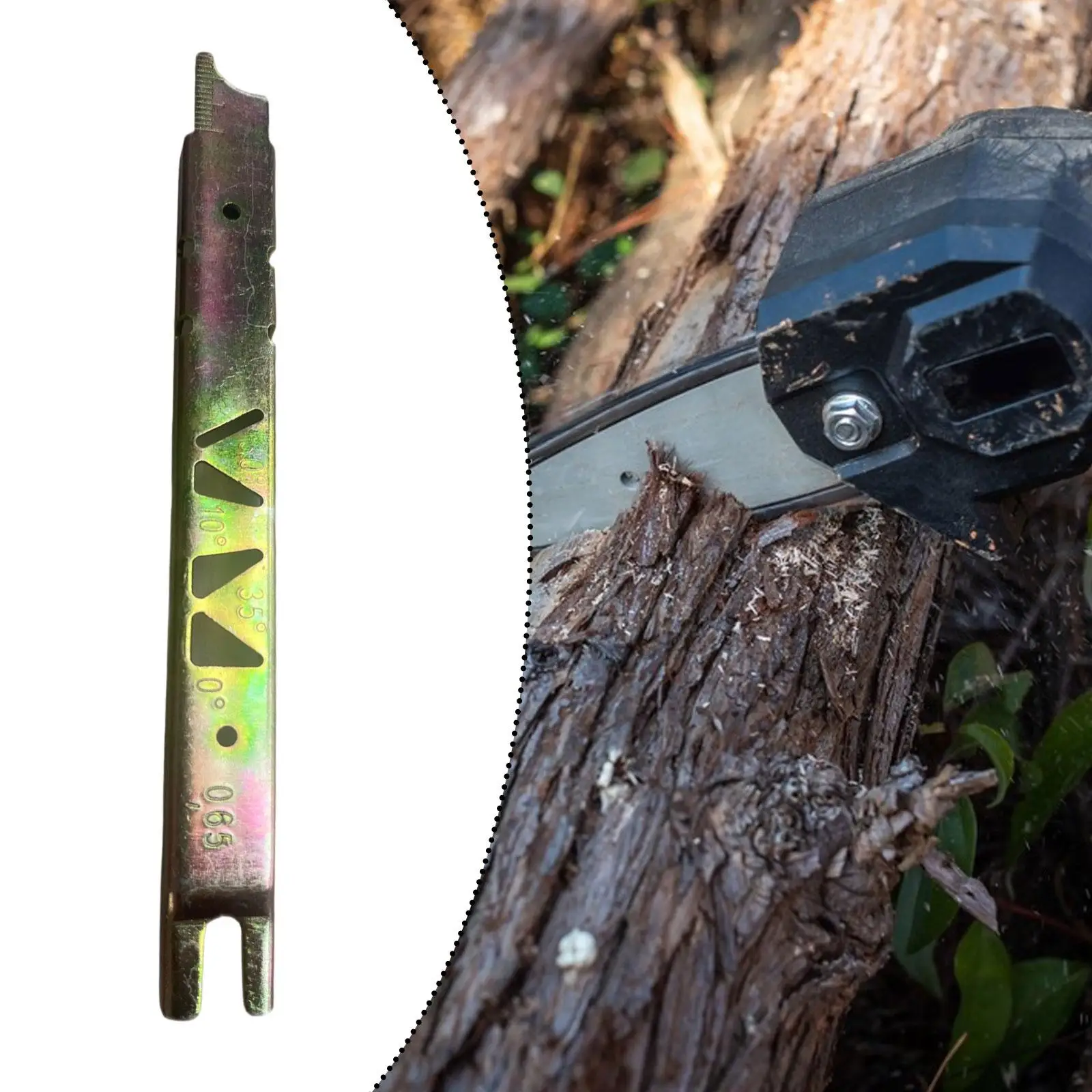 

Chainsaw Depth Gauge File Guide Tool Stable Easy to Use Portable Chainsaw Filing Gauge Tool Parts for Park Outdoor Garden