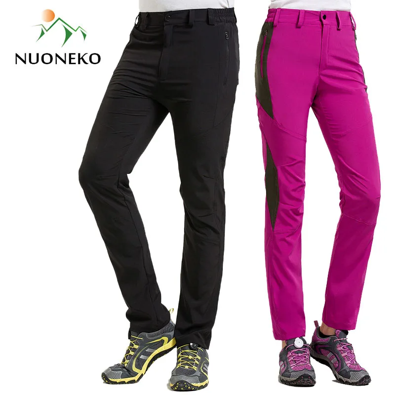 Stretch Outdoor Hiking Pants Men Women Elastic Quick Dry Waterproof Camping Trekking Fishing Climbing Breathable Trousers PN33