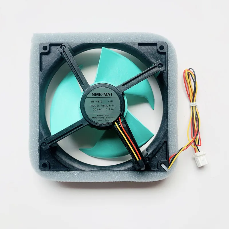 Original Sharp refrigerator cooling fan/fan/motor NMB- FBA12J15V 15V 0.28A NMB- MAT FBA12J15V