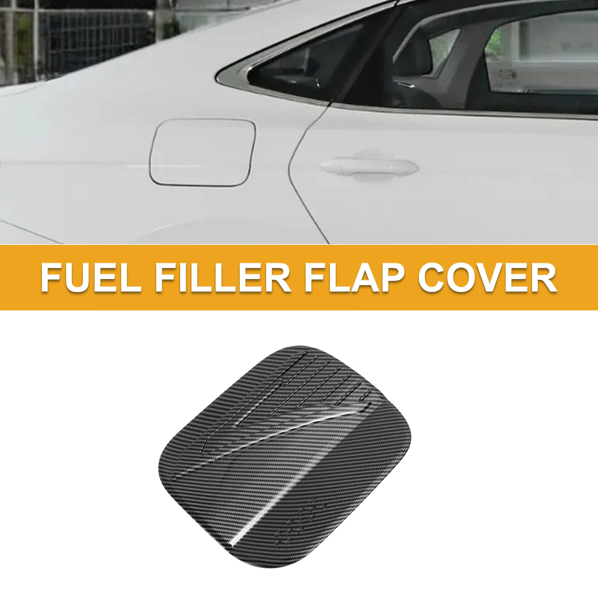 

Крышка дверцы топливного бака Motoforti для Hyundai Santa Fe 24-25, крышка бензобака из углеродного волокна, черная