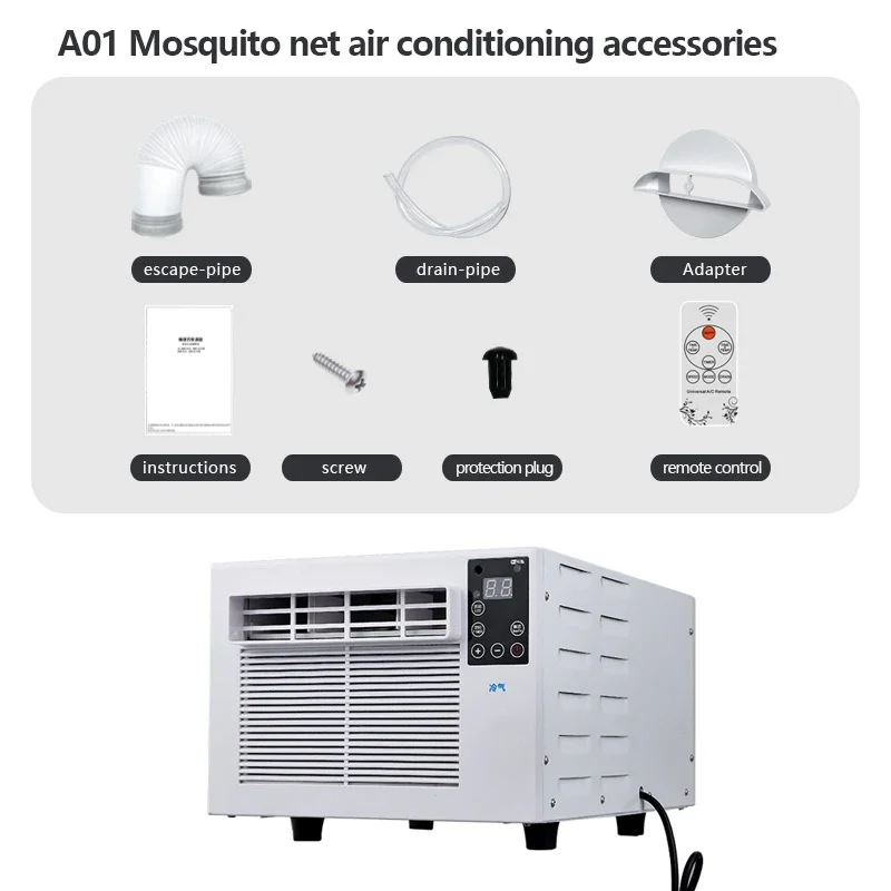 Portable Air Conditioner with Good Quality R290 Refrigerant Real Air Ac Fast Cooling Mini Window Air Conditioning