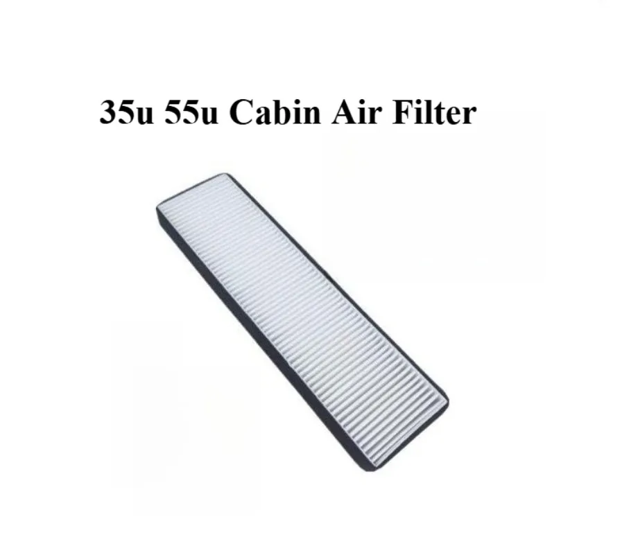 2pcs For Sany SY35U-55U Excavator Air Conditioner Filter Cabin Air Filter Replacement