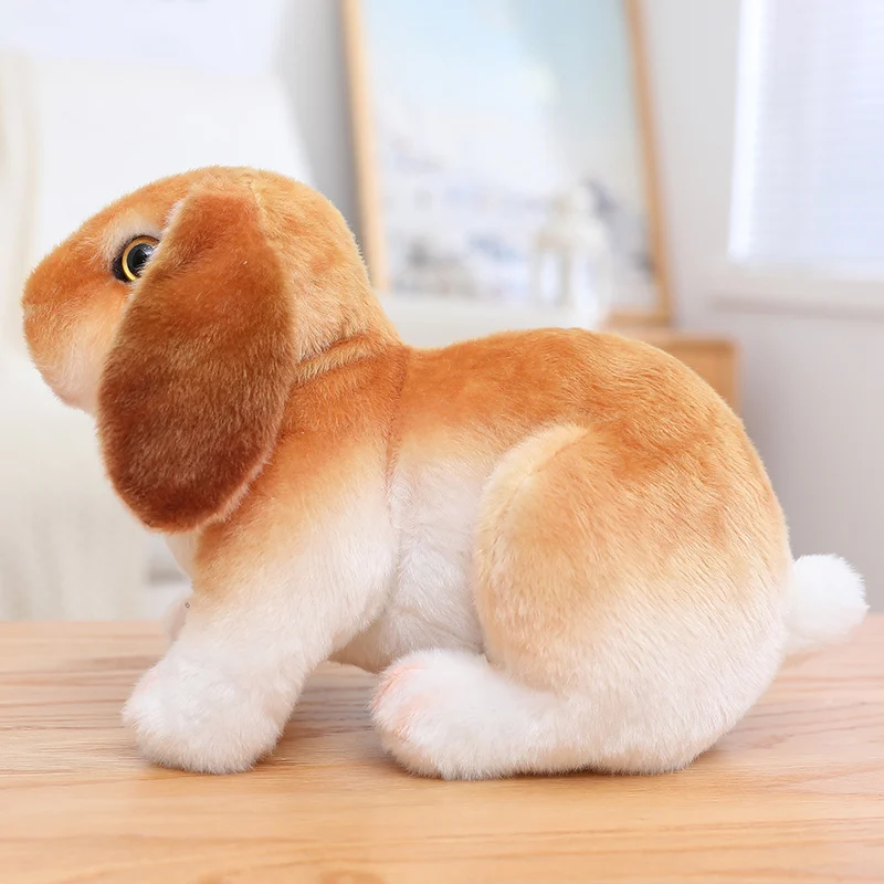 New Lifelike Rabbit Plush Toys Real Life Cute Stuffed Animal  Bunny Soft Doll  Birthday Gift Kids Toy