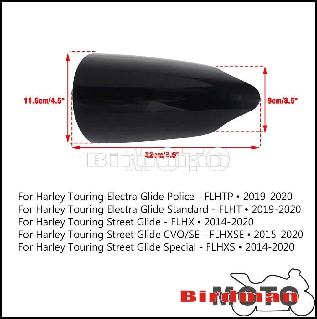 Motorcycle  Accessories For Harley Touring Street Glide FLHT FLHXSE 2014-2020 PP Handguards With Black Coated Aluminium Mount