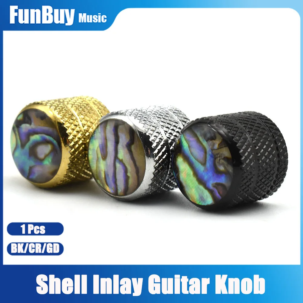 

1 Pcs Electric Guitar Knobs Volume Tone Control Knobs Electric Guitar Replacement Parts Abalone Shell Inlay Design