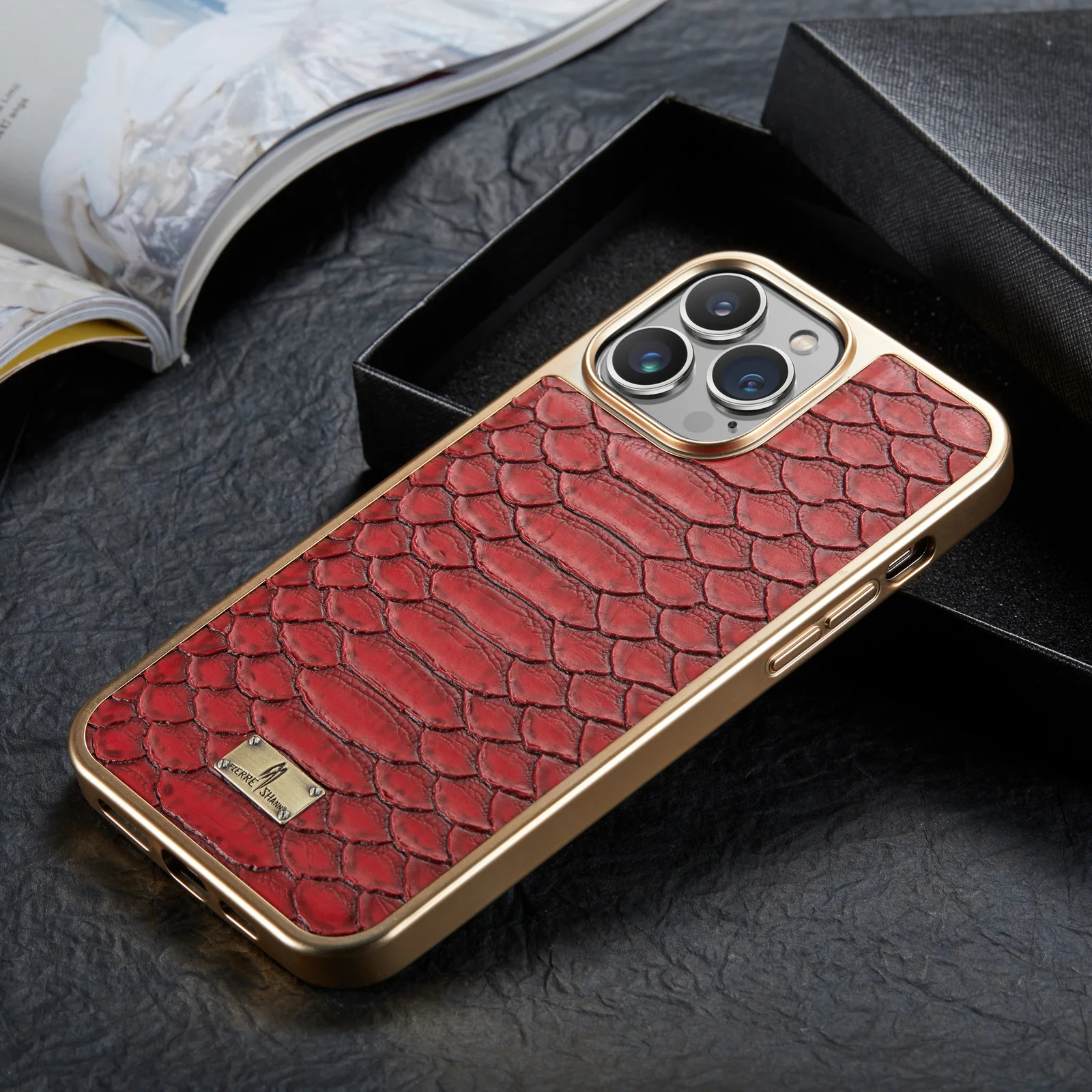 Luxury Crocodile Pattern Leather Phone Case for iPhone 15 14 13 12 11 Plus Pro Max Shell Cover