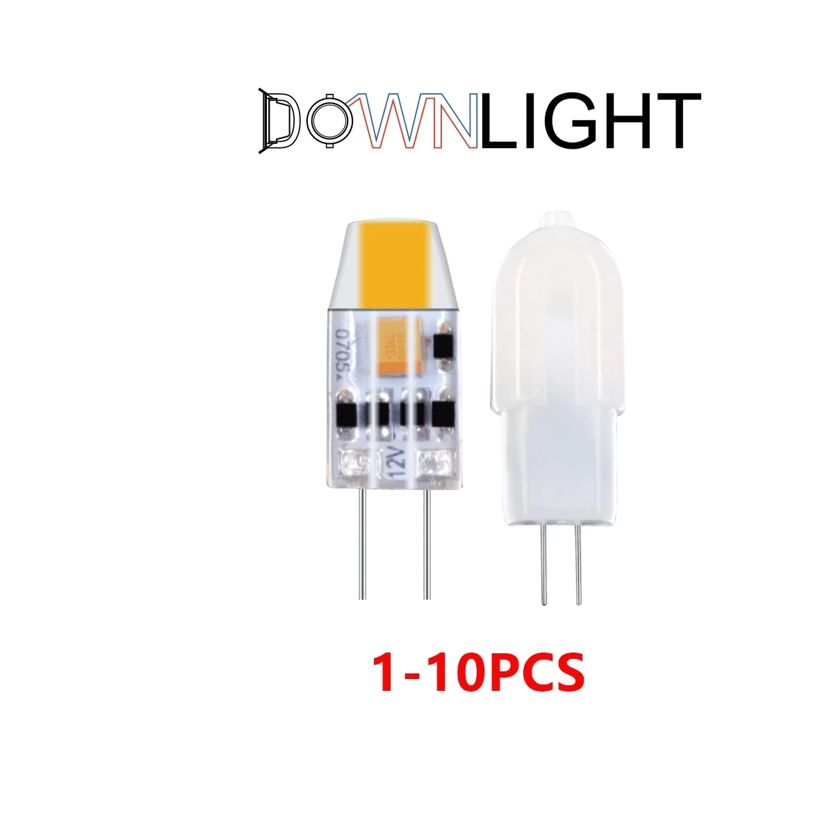 1-10 SZTUK Super jasna, ciepła, zimna biel Mini G4 Led AC/DC 12v 1.2w 1.5w Cob Light Lamp Replace 20w Halogen For Chandelier Spotlight