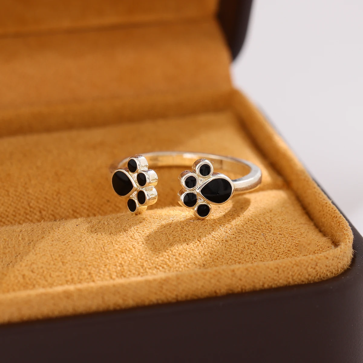 Women's Creative Cat Claw 925 Sterling Silver Opening Ring