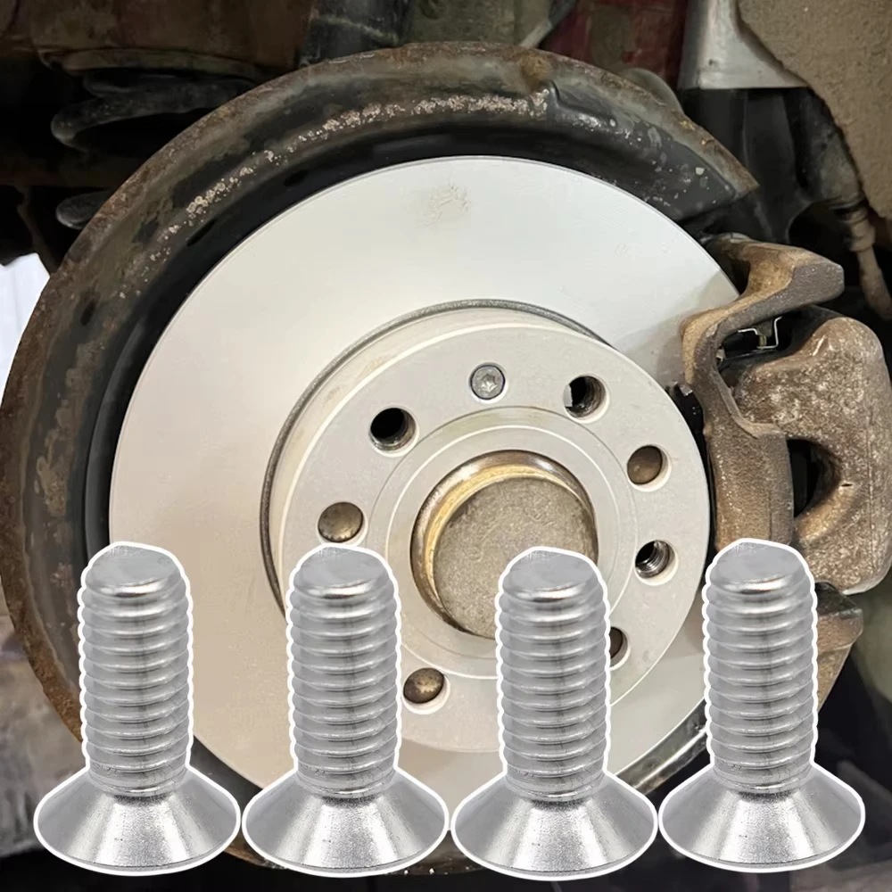 4Pcs Brake Disc Retaining Screws Countersunk Bolt For Golf 4 Passat B5 Polo 6R Touran 1T Octavia 1Z Fabia 6Y N10648301 N10112603
